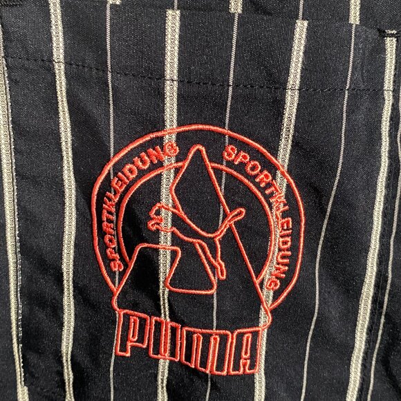 Puma X Han Kjobenhavn Black Cotton PINSTRIPE Track Jacket Size M - Picture 3 of 9